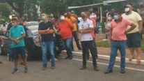 Motoristas de aplicativos protestam contra alta no preço do combustível e taxas das plataformas em Cuiabá