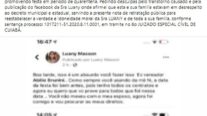 Ex-vereador faz retratação em rede social após acusar mulher de colega de fazer festa na pandemia em Cuiabá