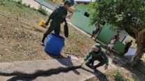 Batalhão Ambiental resgata sucuri encontrada dentro de tanque pesqueiro em Acorizal