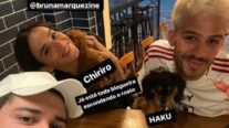 Pais de pet? João Guilherme e Bruna Marquezine passeiam com seus novos cachorros