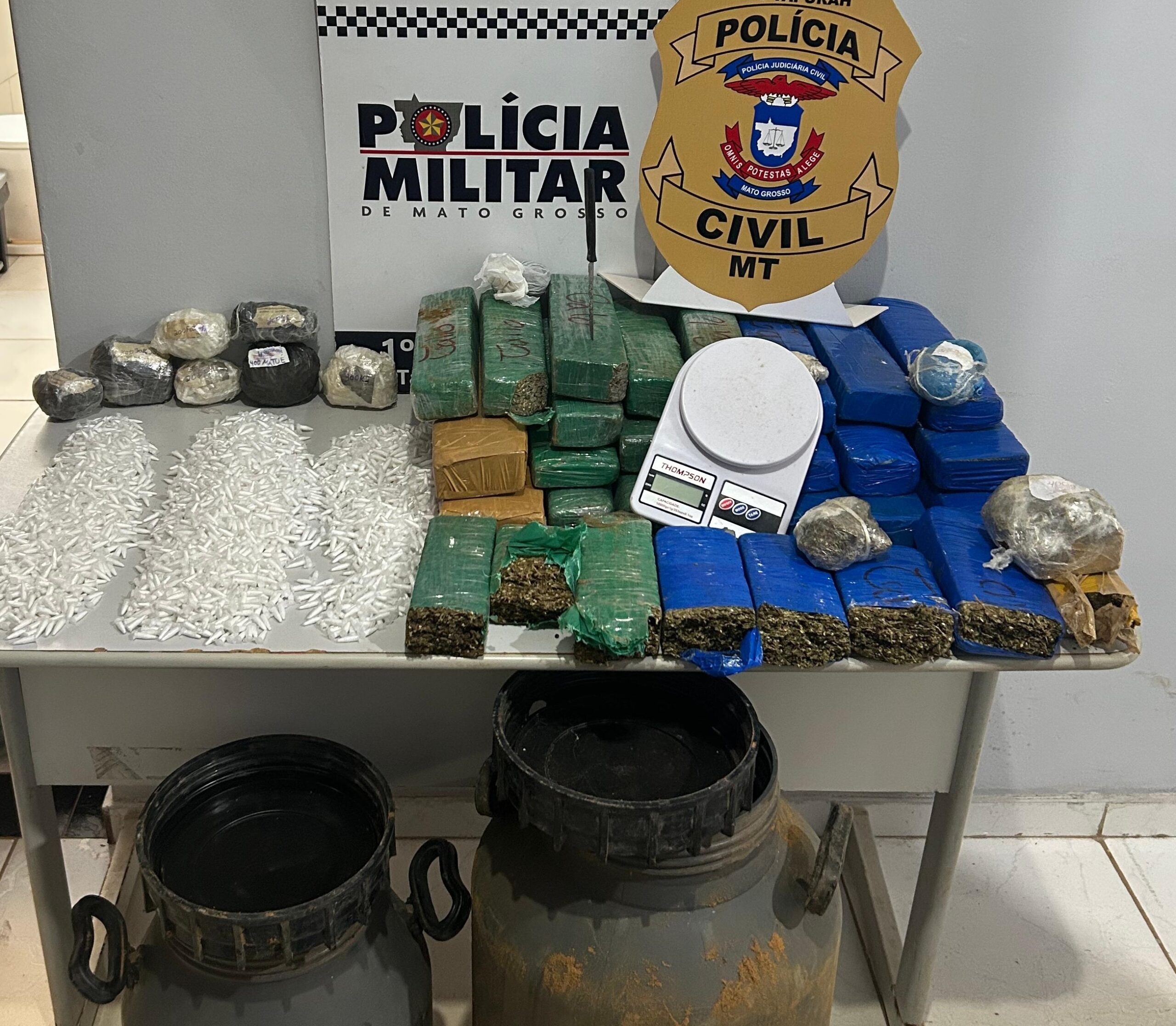 Polícia Civil desarticula depósito de drogas que seriam distribuídas em Itanhangá e Tapurah